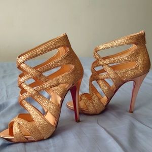Christian Louboutin Balota 120 Glitter Mini/Specchio size 36